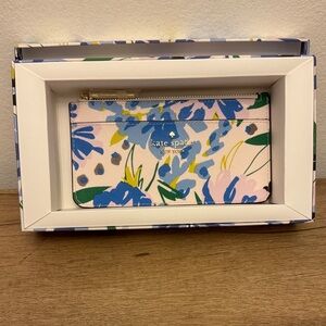 NIB Kate Spade Madison Floral Large Slim Card Holder